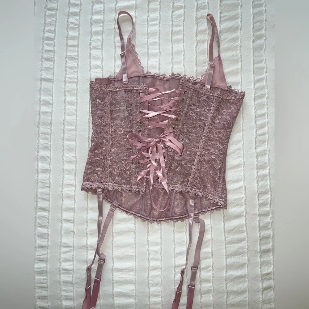 NWOT Adore Me Pink Lace Bustier set - Picture 11 of 11